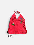 Halter Embroidered Top made in El Salvador-Blusa/Camisa hecha en El Salvador