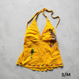Halter Embroidered Top made in El Salvador-Blusa/Camisa hecha en El Salvador