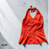 Halter Embroidered Top made in El Salvador-Blusa/Camisa hecha en El Salvador