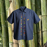 Men’s Traditional Embroidered Shirt from El Salvador-Guayabera