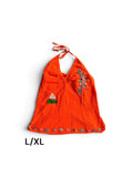 Halter Embroidered Top made in El Salvador-Blusa/Camisa hecha en El Salvador