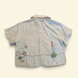 Minimalist Relaxed Embroidered Top made in El Salvador-Blusa/Camisa hecha en El Salvador