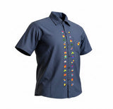 Men’s Traditional Embroidered Shirt from El Salvador-Guayabera