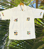 Guayabera Traditional Embroidered Shirt from El Salvador-Guayabera