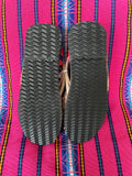 US 7/7.5-Handmade Colorful Leather Huarachas- Huarachas de Multicolores Elaboradas a mano