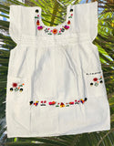 M Multicolors Traditional Embroidered Dress from El Salvador-Vestido