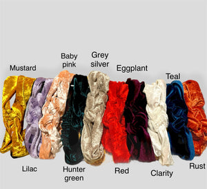 New Lux Velvety Stretchy Knotted Headbands-Diadema elastica de nudos